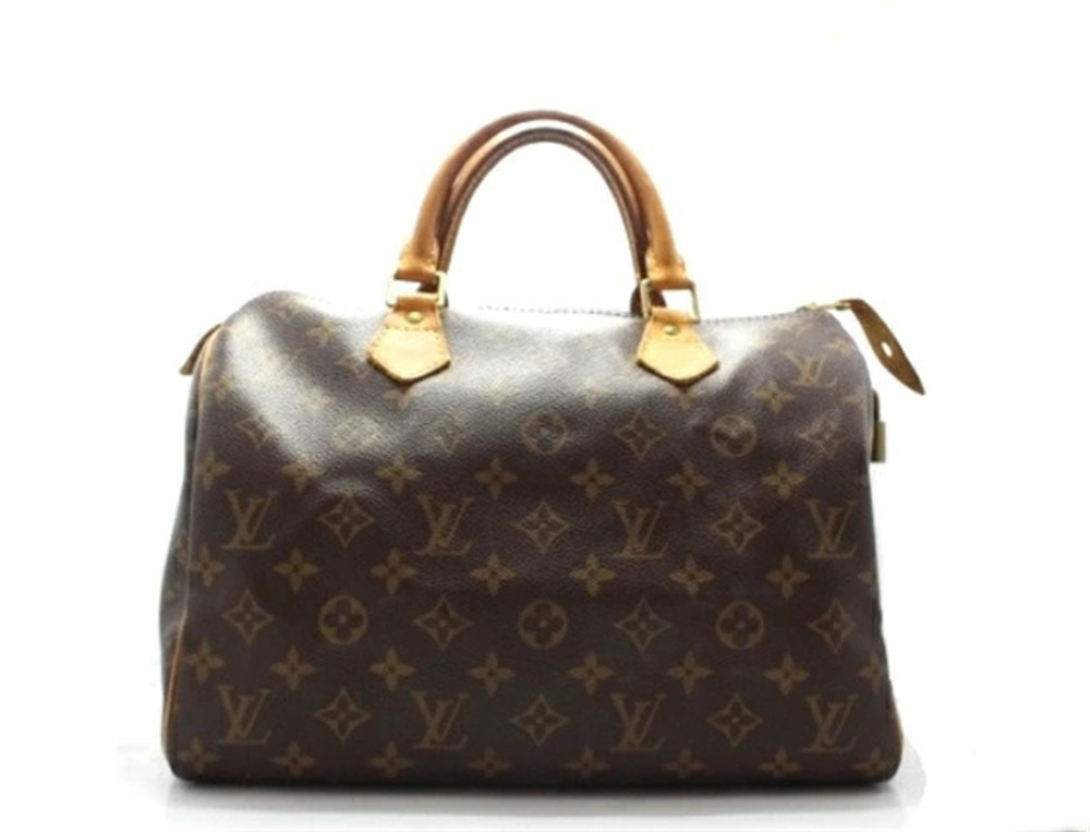 LOUIS VUITTON bag handbag Speedy Monogram Leather Brown